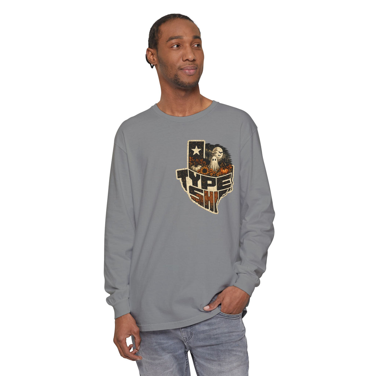 Unisex Garment-dyed Long Sleeve T-Shirt