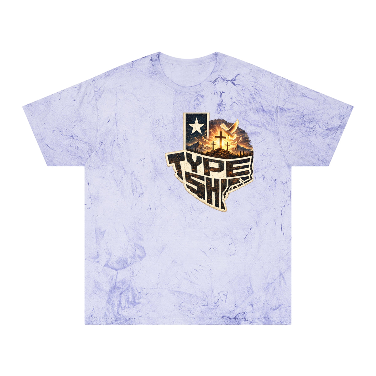 Texas Type Shi Faith Texas with 1Corinthians13 Back T-Shirt