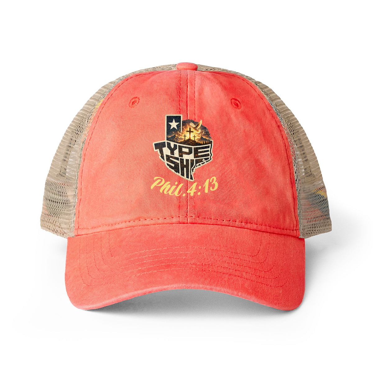 Women's Faith based TTS Washed Mesh-Back Cap
