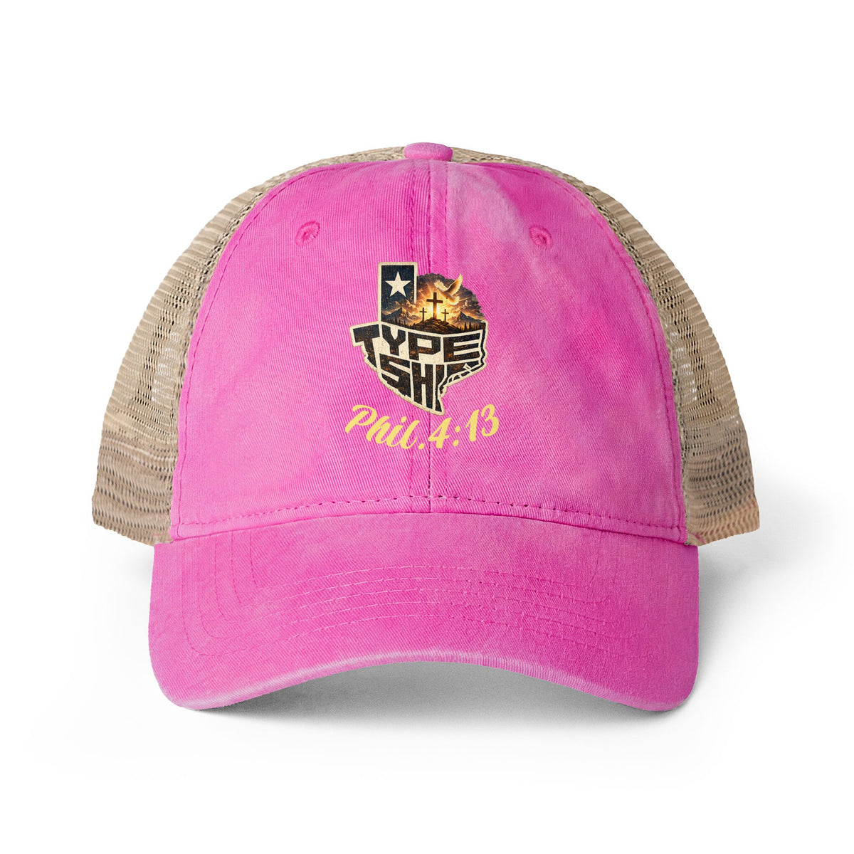 Women's Faith based TTS Washed Mesh-Back Cap