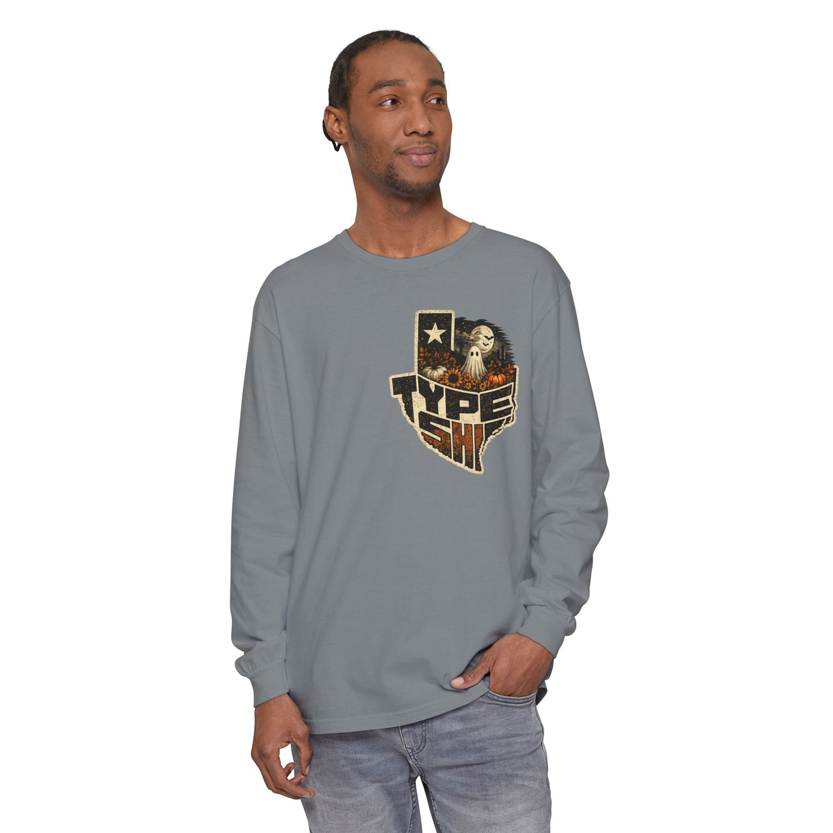 Unisex Garment-dyed Long Sleeve T-Shirt
