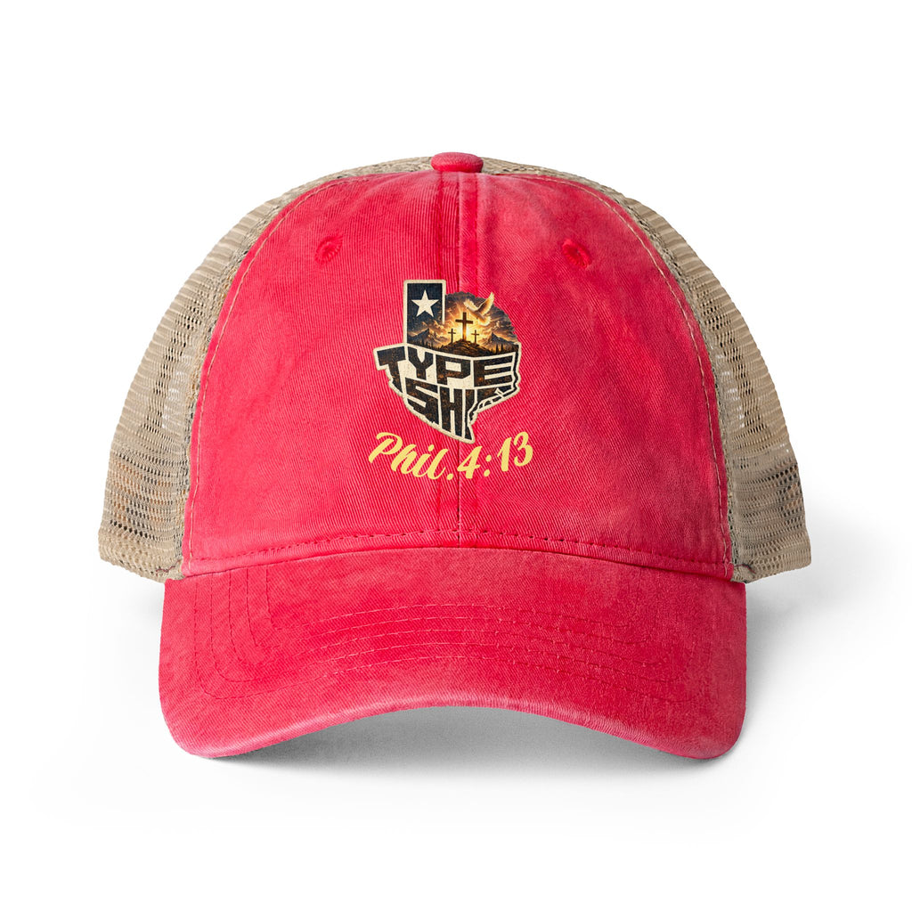 Women's Faith based TTS Washed Mesh-Back Cap