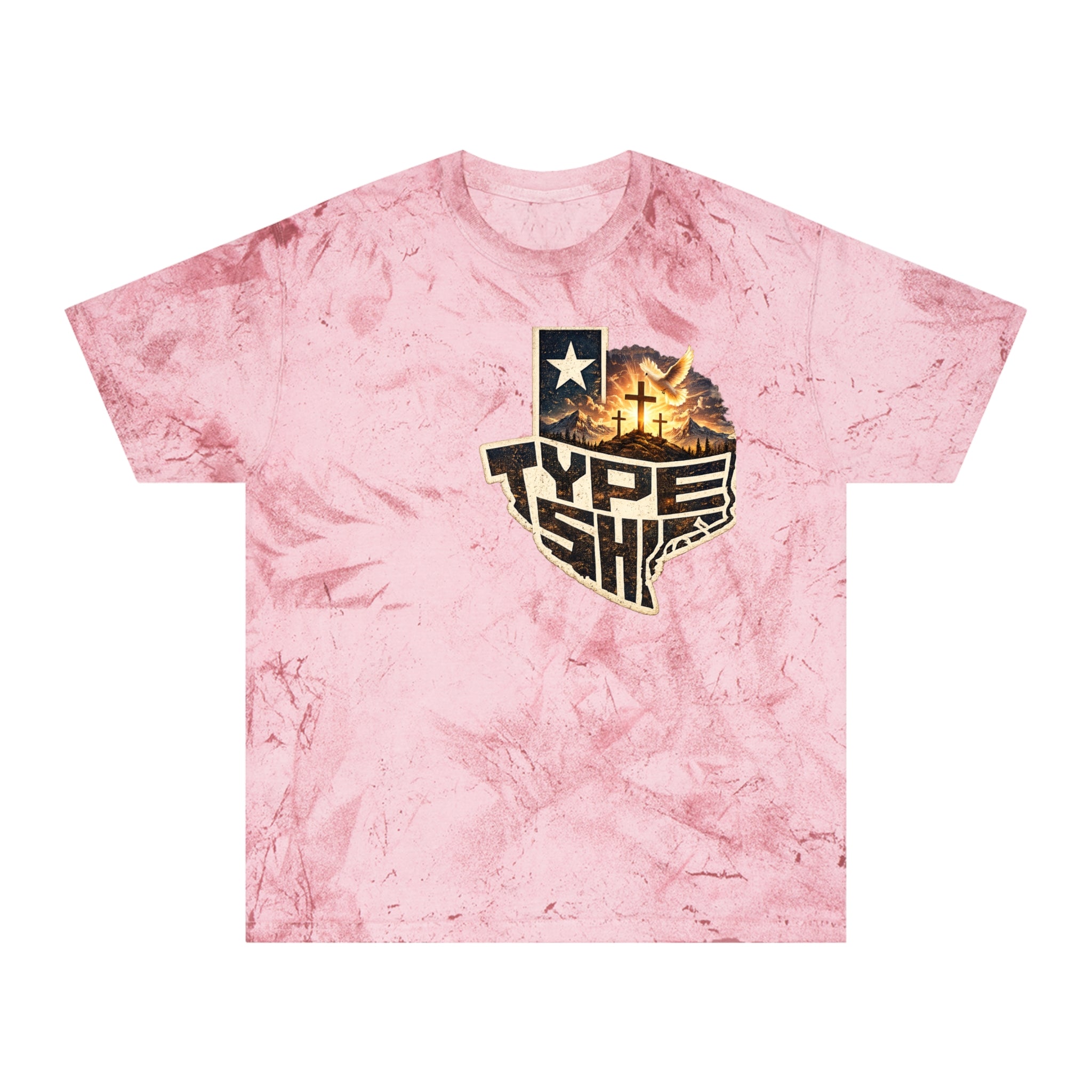 Texas Type Shi Faith Texas with 1Corinthians13 Back T-Shirt