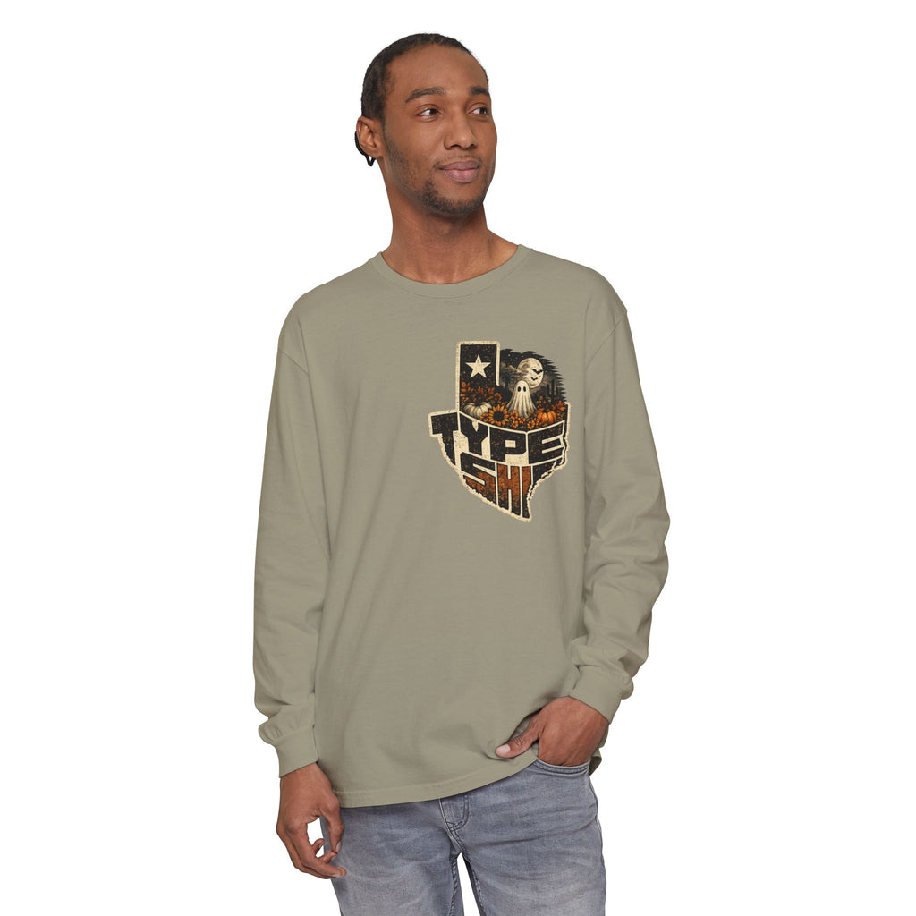 Unisex Garment-dyed Long Sleeve T-Shirt