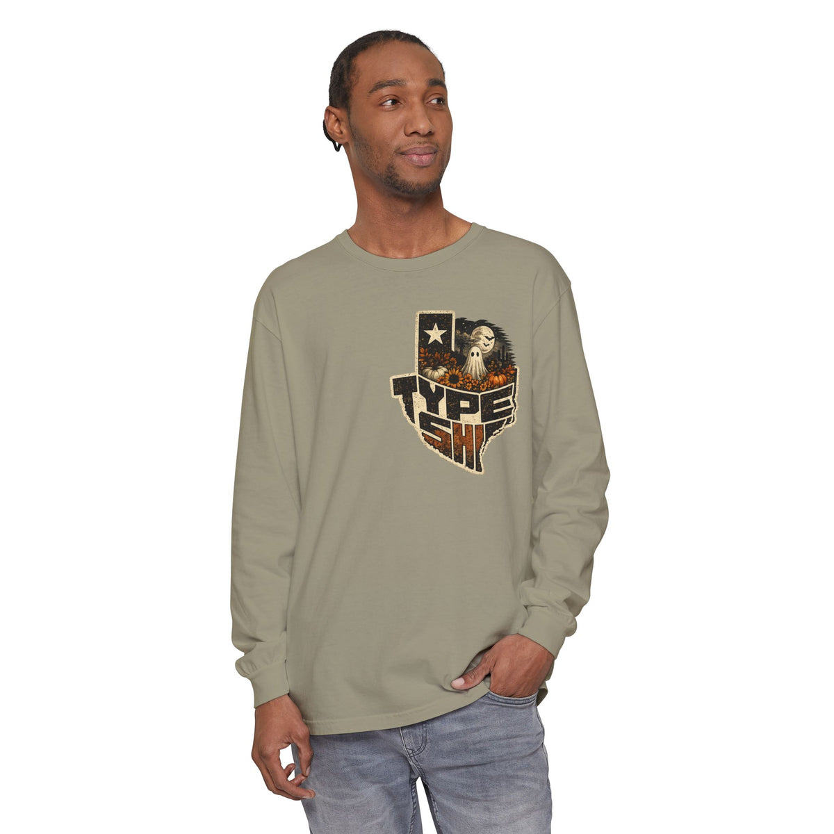 Unisex Garment-dyed Long Sleeve T-Shirt