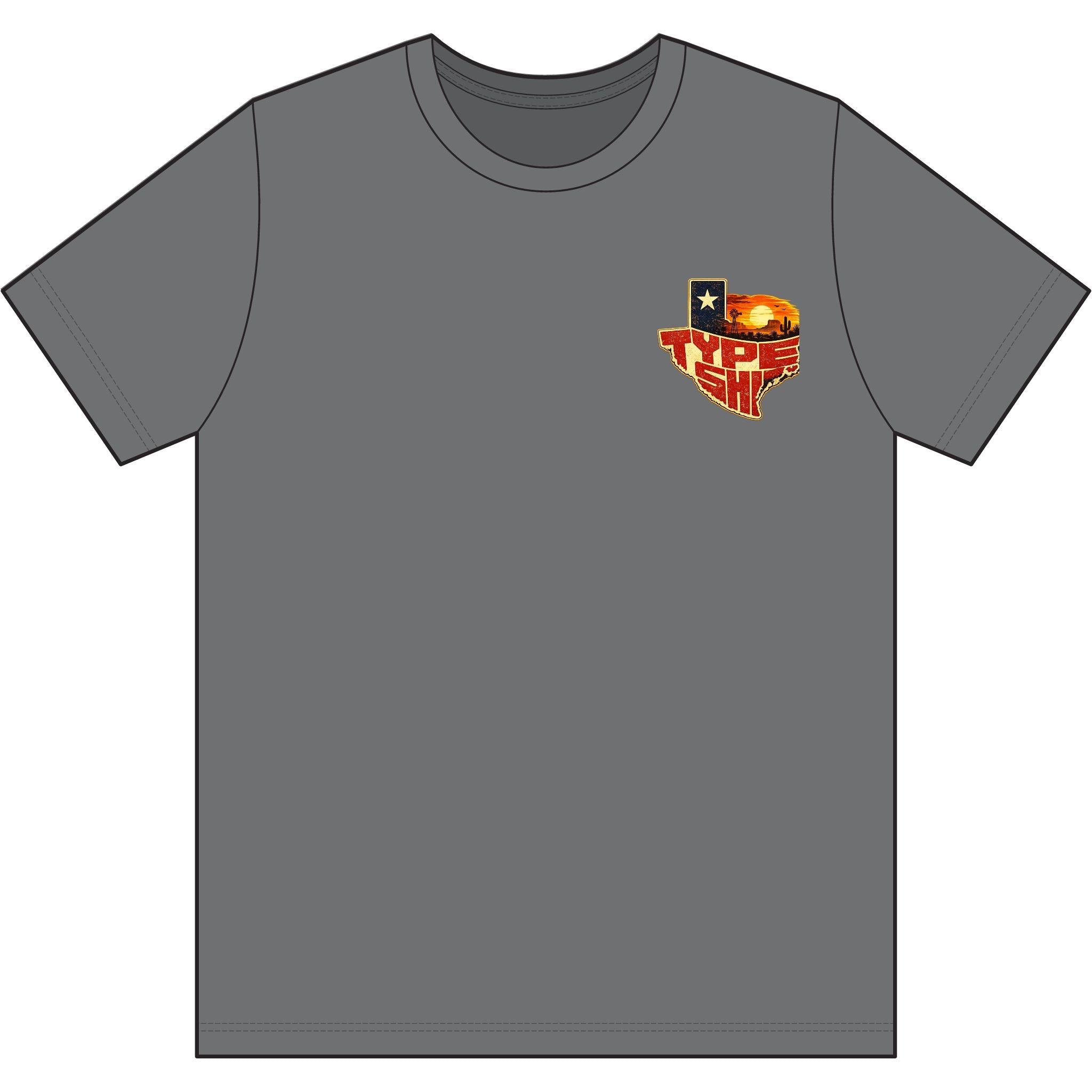 Texas Type Shi Camo Heart Tee — Core Cotton Camo T-Shirt