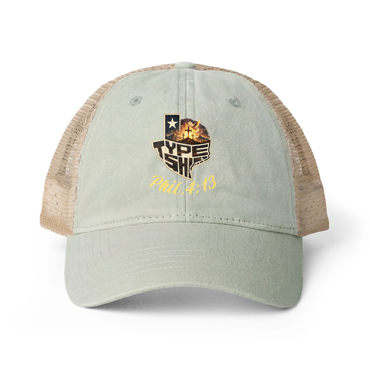 Women's Faith based TTS Washed Mesh-Back Cap