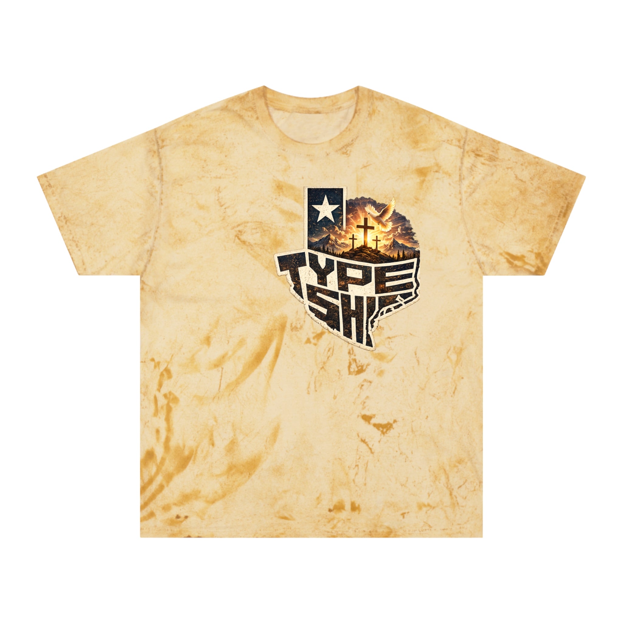 Texas Type Shi Faith Texas with 1Corinthians13 Back T-Shirt