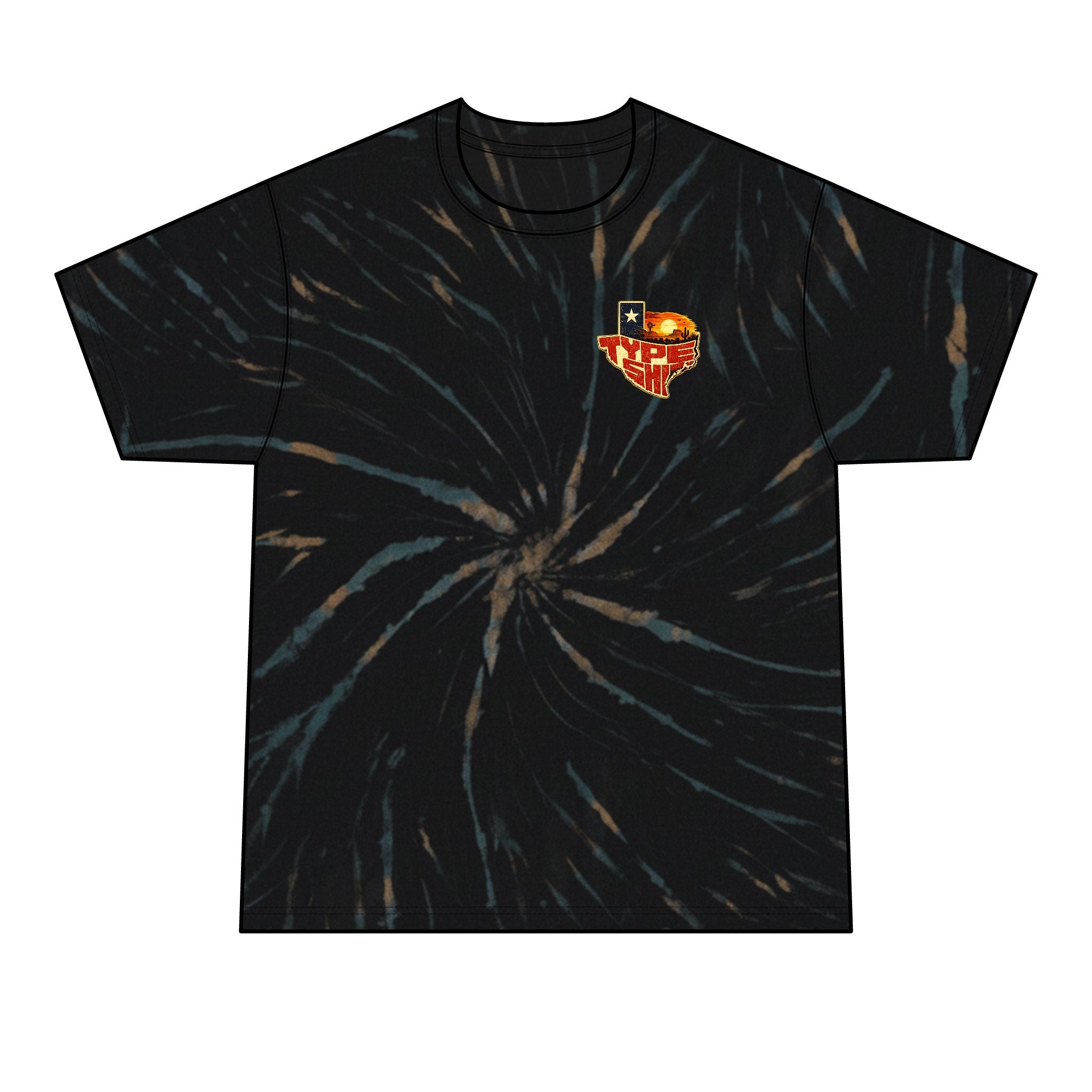 Mens Texas Type Shi Spiral Tie-Dye Tee