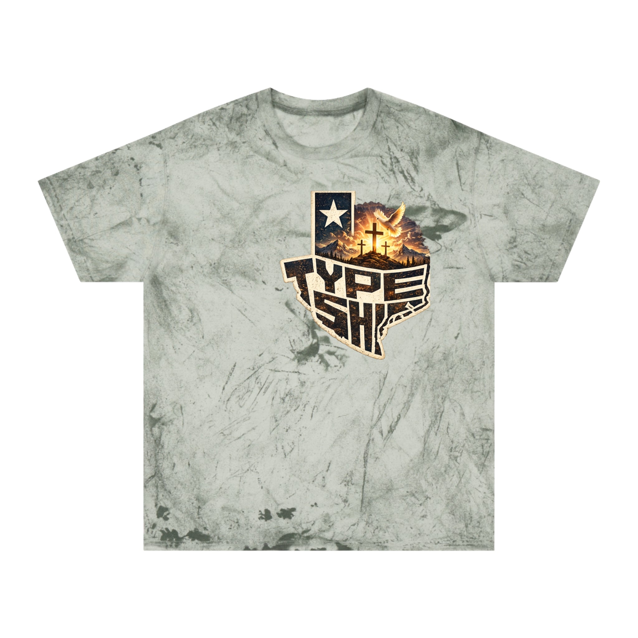 Texas Type Shi Faith Texas with 1Corinthians13 Back T-Shirt