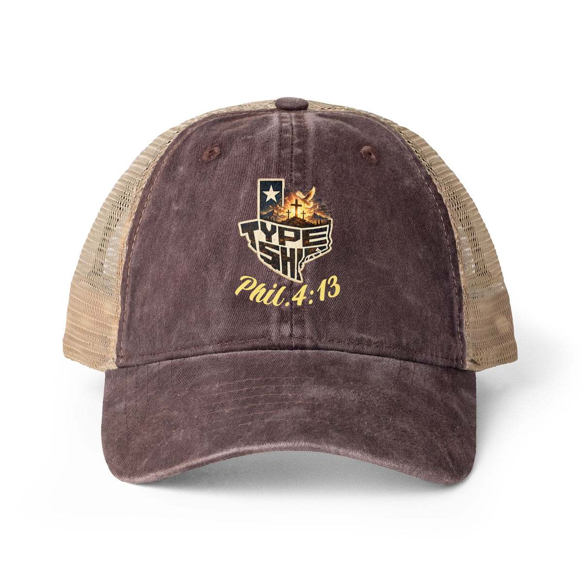 Women's Faith based TTS Washed Mesh-Back Cap