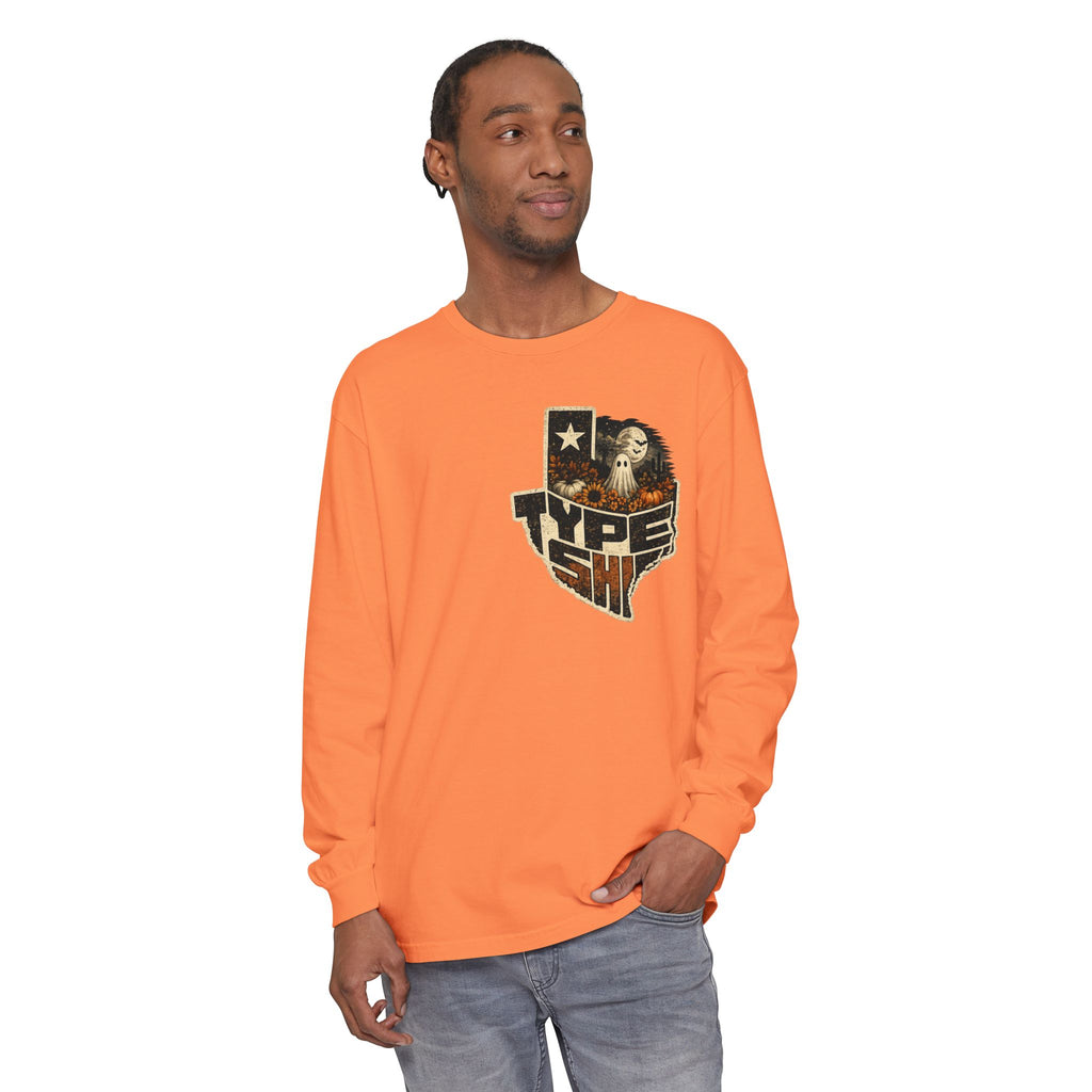 Unisex Garment-dyed Long Sleeve T-Shirt