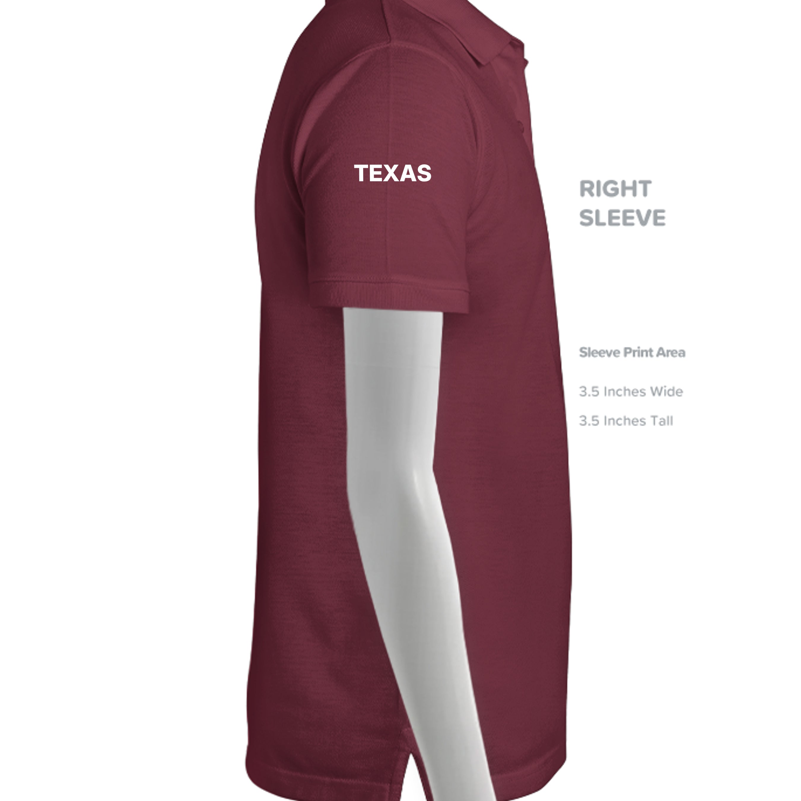 Maroon - ST550 - SLEEVE_RIGHT